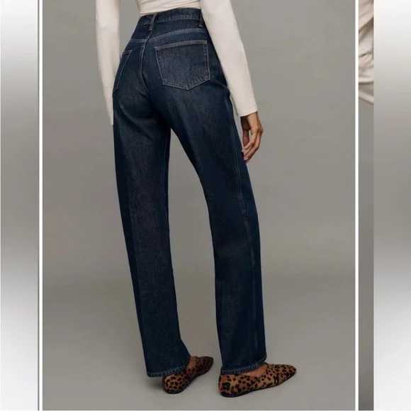 Reformation Indigo Wide Leg Jeans - Picture 4 of 13